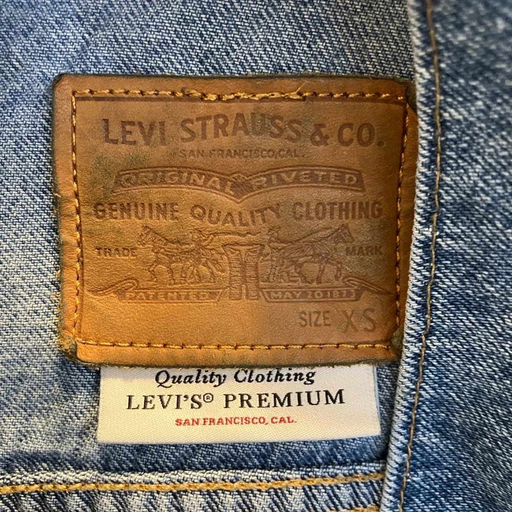 Levi's Dark Blue Denim Jacket  Xsmall - Picture 10 of 12